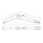 No 1 Excavator Long Boom Arm For 3 Ton 50 Ton Excavator Use Q690D for sale