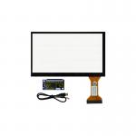 7-inch 10-Point Touch PCAP Touch Screen Overlay with Tempered Front Glass for 1024x600 and 800x480 Resolution LCD Panel for sale