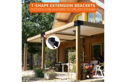 China Elevated Wood Stand Kit with Carbon Steel Pergola Post Bracket and Extension Brackets supplier