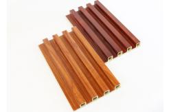 China Wood Composite Interior Coloured Fluted Panel WPC Wall Panel Cladding supplier