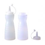 Eco friendly PP Products Pear Shaped soy Sauce Bottle 12oz White for sale