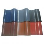 Spanish Glazed Clay Ceramic Roof Tiles 220mm Handmade Lightweight Brown for sale