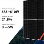585W 590W JA Solar Panel 595W 600W Bifacial Solar Panel System For Home for sale