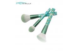 China OEM 10pcs Travel Makeup Brush Set with Marble Lined Plastic Handle supplier