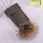 Adults Wool Top Knit Beanie Hats Plush Style Quick Dry Eco Friendly Feature