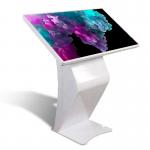 350cd/m² Brightness Touch Screen Kiosk Indoor 49'' Free Standing LED Backlight for sale