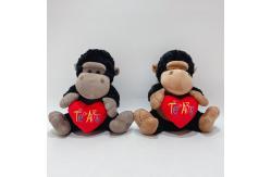 China Plush Toy Gorilla With Red Heart Item With BSCI Audit supplier