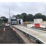Electronic 80T Trailer Concrete Portable Weighbridge Corrosion Resistant for sale