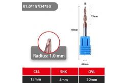 China 4 Flutes 3/8 TiN Coated Tapered End Mills supplier