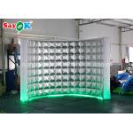 Event Booth Displays Durable Photo Booth Inflatable Wall For Stage Decoration / Led Air Photo Booth for sale