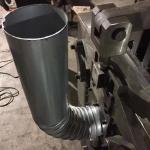 PLC Panasonic Elbow Roll Pipe Forming Machine 75mm 5.5kw for sale