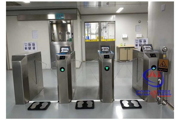 Bi - Directional Flap Turnstile Gate 3 Channels For Secure Access Control