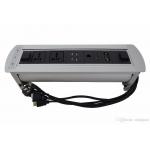 Customized Conference Table Socket Flip Up Type Aluminum Alloy 456*110*103mm for sale