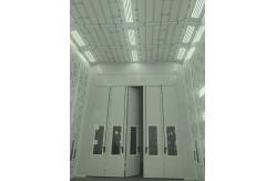 China Fold Style Automotive Spray Booths 30kW Electric Heating PLC Touch Screen Control supplier