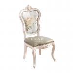White Elegant Upholstered Padded Leather Dining Chair OY-CY10 for sale