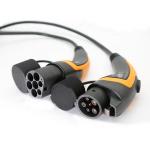 Type 1 To Type 2 5m Electric Vehicle Charging Cord With IEC 62196 Type 2 Connector for sale