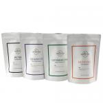 Custom Logo White Coffee Beans Tea Mylar Aluminum Foil Bags Smell Proof for sale