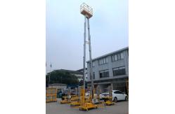 China 10 Meters Aluminum Aerial Work Platform Double Mast Vertical Lift supplier