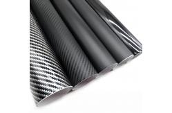 China Stretchable Carbon Fiber Car Vinyl Wrap With Wet Installation Method supplier