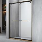 OEM Frameless Shower Wet Room with 2 Panel Sliding Shower Door for sale