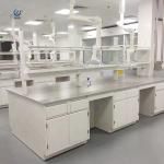 75x90cm Biology Lab Furniture , 4 Handles Laboratory Work Benches for sale
