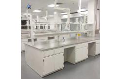 China 75x90cm Biology Lab Furniture , 4 Handles Laboratory Work Benches supplier