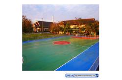 China Multifunction Shock Absorption Silicon PU Sports Flooring Harmless supplier
