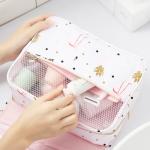 Flamingo Printed Portable Hanging Travel Makeup Bag for sale