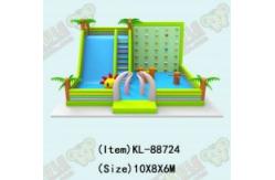 China Tropical Inflatable Playground Fun Zone Customized Obstacle Climb supplier