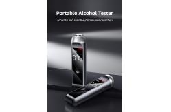China Black Compact Semiconductor Breathalyzer  With Result Light Reminder supplier