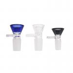 300℃ Inhale Smoke Funnel Shaped Glass Drinking Straws for sale