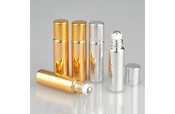 China 10ml 6ml Empty Aromatherapy Roller Bottles Silver Coating Anti UV supplier