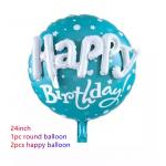 Happy Birthday Party Scene Layout Aluminum Foil Balloon Floating 24inch