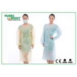 Polypropylene Non Woven Isolation Gowns Disposable With Long Sleeve And Elastic Wrist for sale
