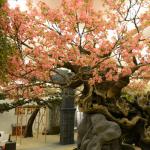 Lush Cherry Artificial Landscape Trees Exhibition Decorative