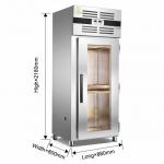 Dry cycle Wind Design 600L Commercial Refrigeration Equipment Drying Cabinets for sale