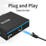 Gigabit Mini Industrial Media Converter 2 Port 100/1000M Fiber Gigabit Network Din Rail for sale