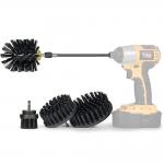 5 piece set of drill brushes with extension lever for bathroom shower scrubbing for sale