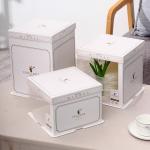 Customizable Paper Thickness Cake Packaging Boxes with CMYK / Pantone Printing for sale