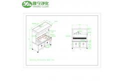 China Laboratory 304 Stainless Steel Hand Wash Sink Multifunction Table Sampling With Stretchable Faucet supplier