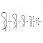 General Stainless Steel Wire Forming R Shaped Spring Clips High Tensile Strength