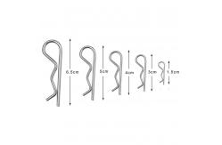 China General Stainless Steel Wire Forming R Shaped Spring Clips High Tensile Strength supplier