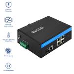 Outdoor PoE Managed Switch Gigabit Ethernet Network 2.5G Fiber Dual 48V Input for sale