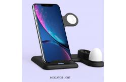 China 3 In 1 15W Wireless Charger Dock Station LED Light Fast Charging supplier