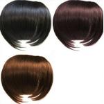 Black And Brown Custom Human Hair Wigs / 100% Remy Virgin Hair Fringe Wig for sale