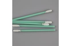 China China Manufacture Industrial Green Handle Disposable Polyester Swabs For Electronics supplier