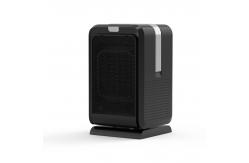 China Basics 1500W Oscillating Ceramic Heater Black With Adjustable Thermostat supplier