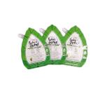 Custom Printed Design Green Irregular Spout Pouch Packaging With Foil
