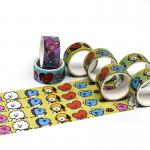 CMYK Printed Patterned Japanese Washi Masking Tape Length 10m