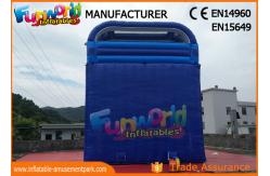 China Fire Retardant Outdoor Inflatable Water Slides / Double Lane Slip And Slide supplier